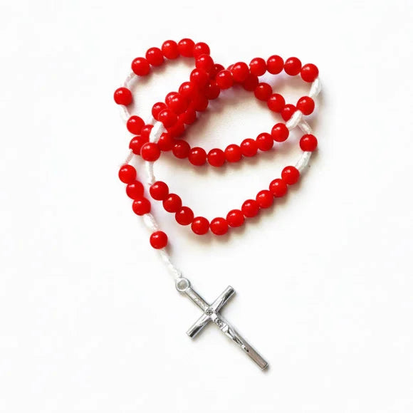 Petit chapelet rouge vif